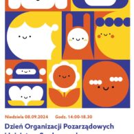 plakat z zaproszeniem na Dzień Organizacji Pozarządowych i Inicjatyw Społecznych 8 września 2024 r.