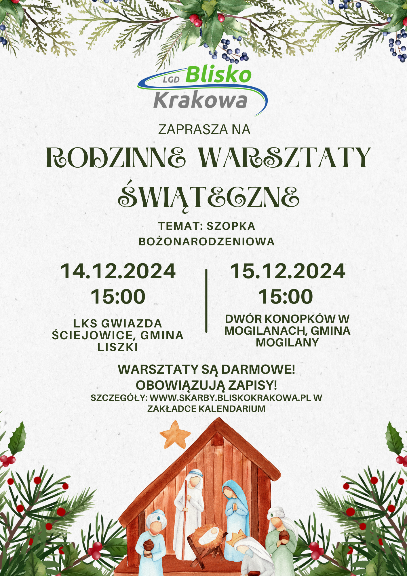 Plakat informujący o wydarzeniu
